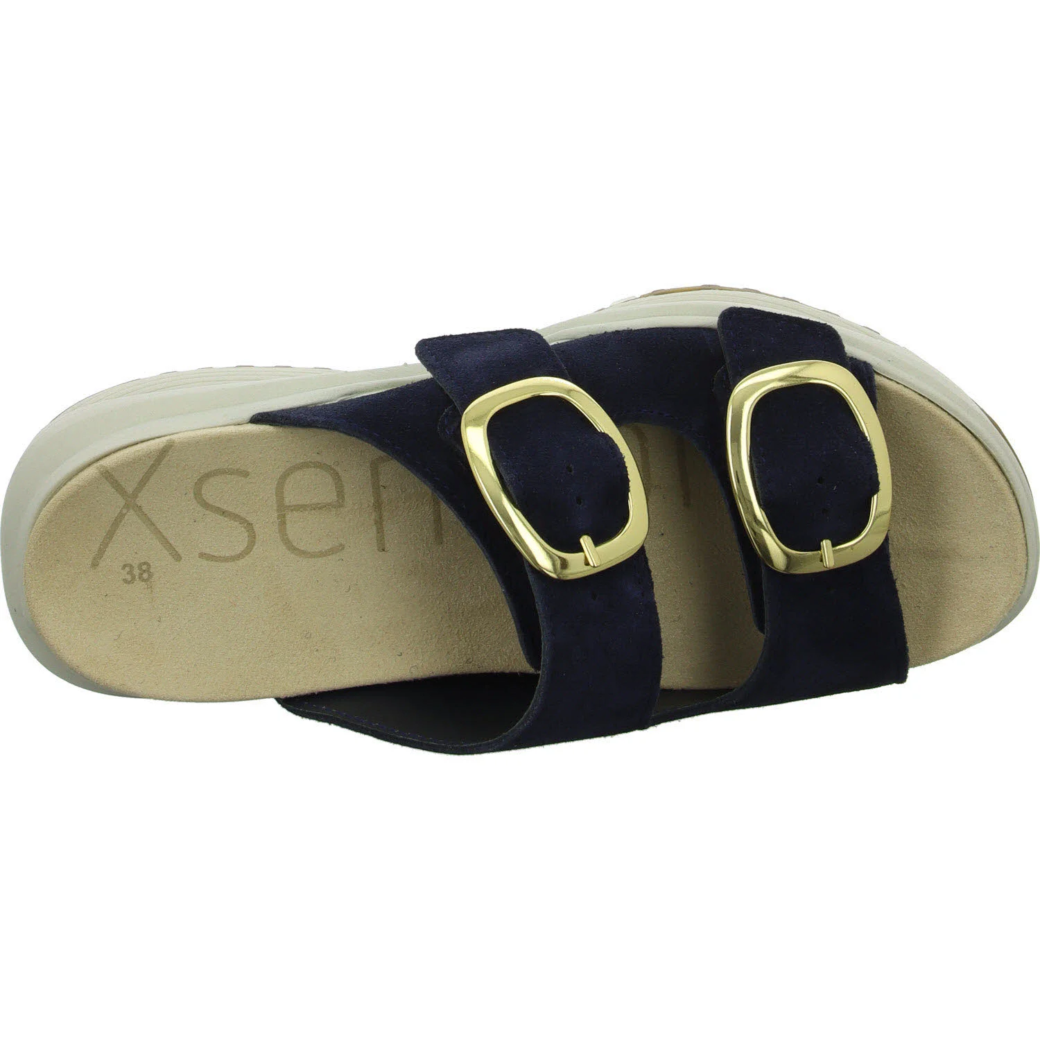 Xsensible Damen Pantoletten 30322.5/220-H Mykonos navy H (weit)