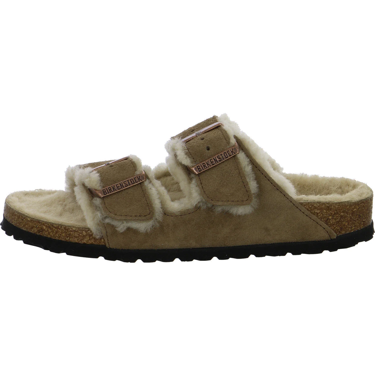 Element 2 von 8 (Bild) – BIRKENSTOCK Pantoletten 1033169 Arizona Shearling dark tea schmal