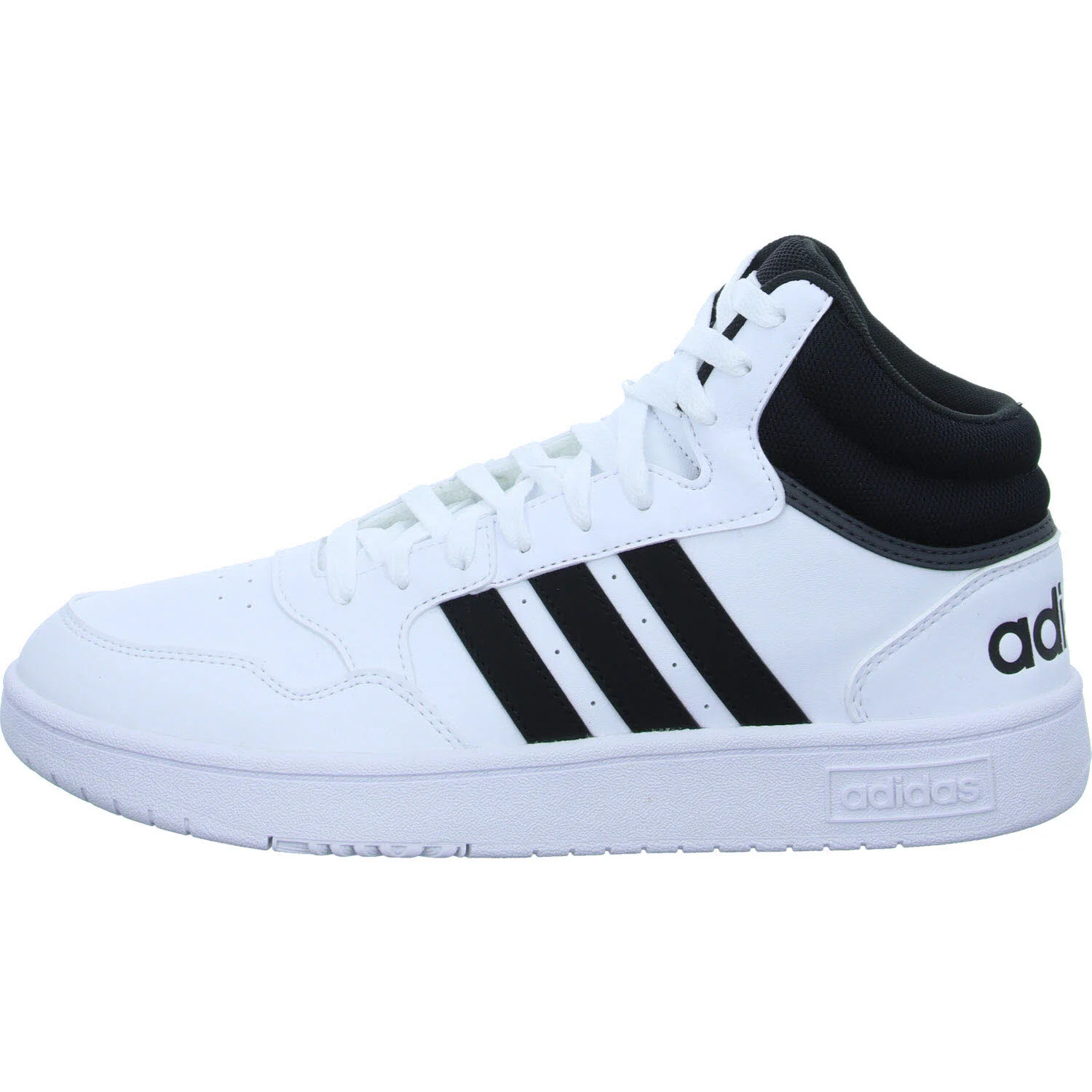 Element 6 von 8 (Bild) – Adidas Herren Schnürstiefel GW3019 HOOPS 3.0 MID CBLACK/CBLACK/FTWWHT normal