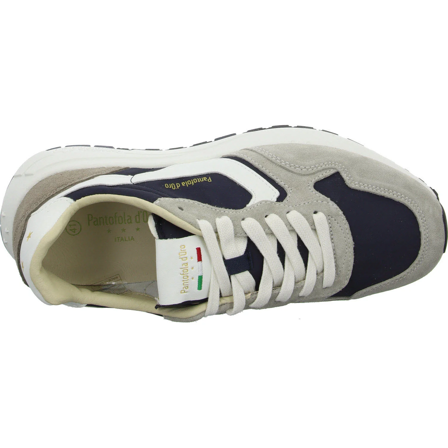 Pantofola d'Oro Herren Schnürschuhe PD001001251M-01 9119 CAMMINARE grey/navy normal