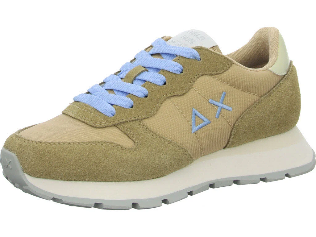 SUN68 Damen Schnürschuhe Z35201 16 ALLY SOLID NYLON beige normal