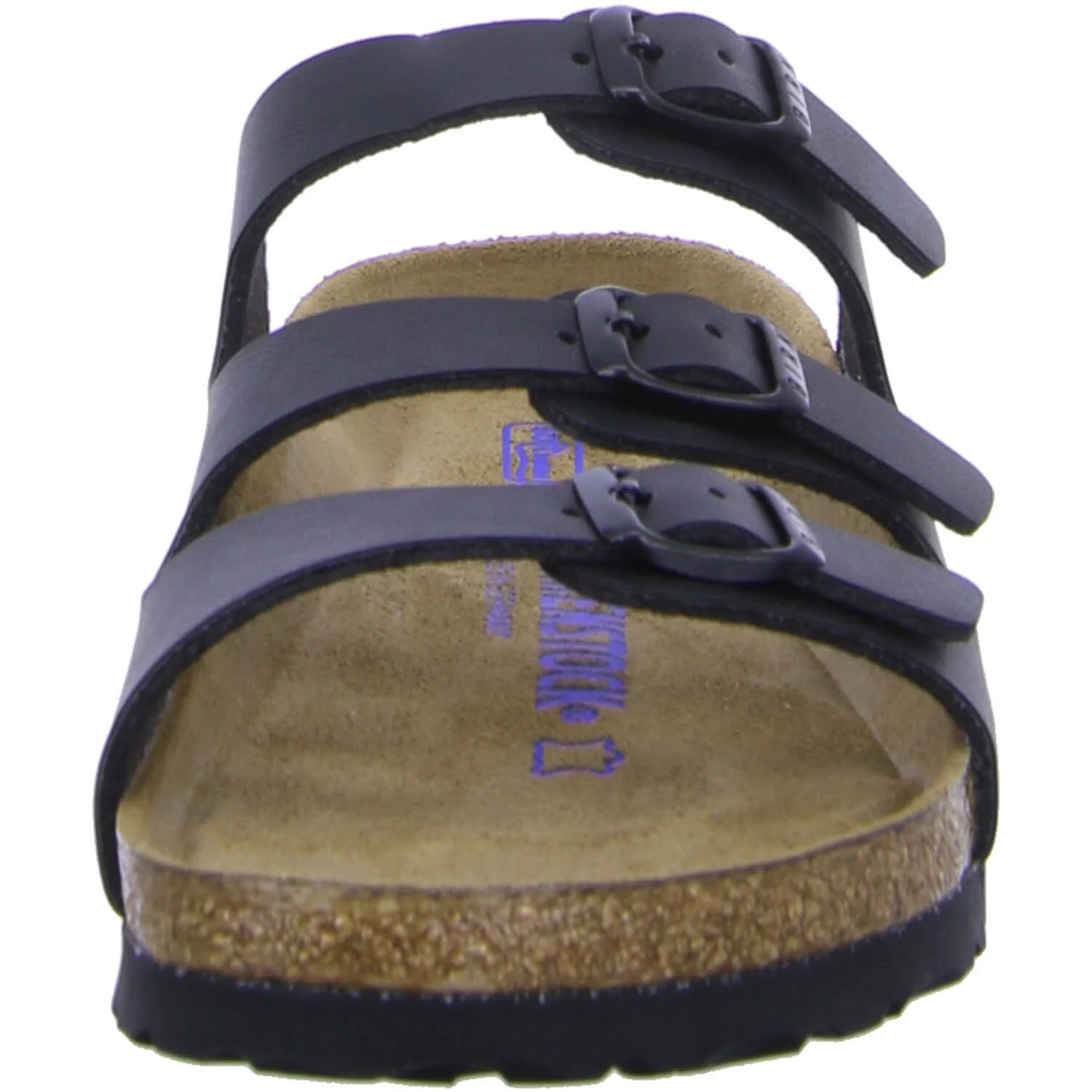 BIRKENSTOCK Pantoletten 053013 Florida Soft Footbed schwarz schmal