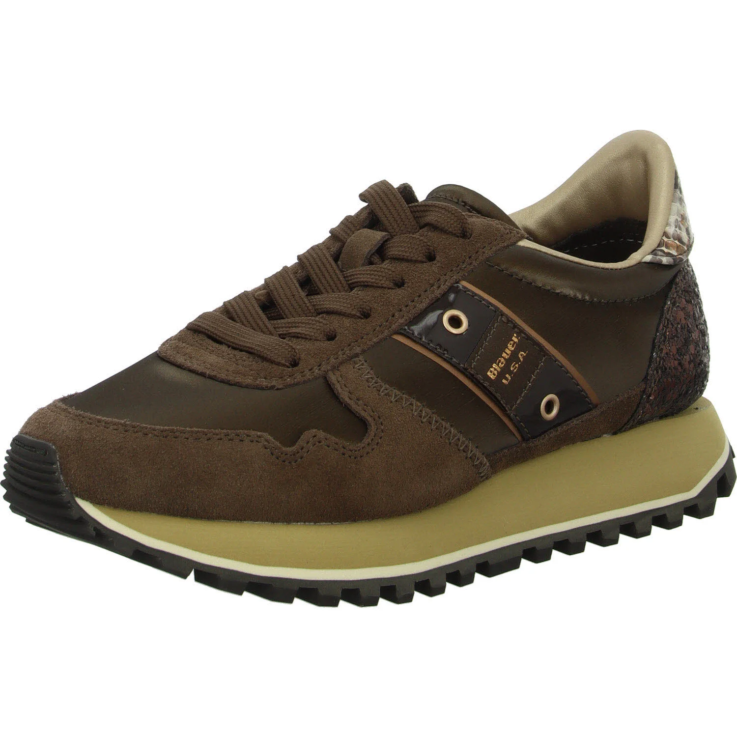 Blauer Damen Schnürschuhe F5MILLEN03/PYT MILLEN03 brown normal