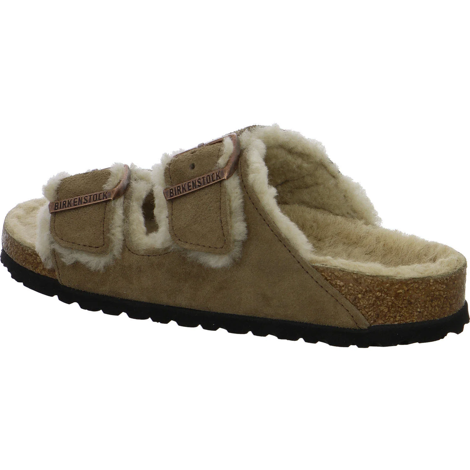 Element 6 von 8 (Bild) – BIRKENSTOCK Pantoletten 1033169 Arizona Shearling dark tea schmal