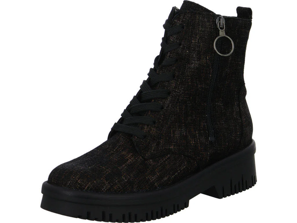 Waldläufer Damen Schnürstiefel 934802-137/216 H-Alea moro H (weit)