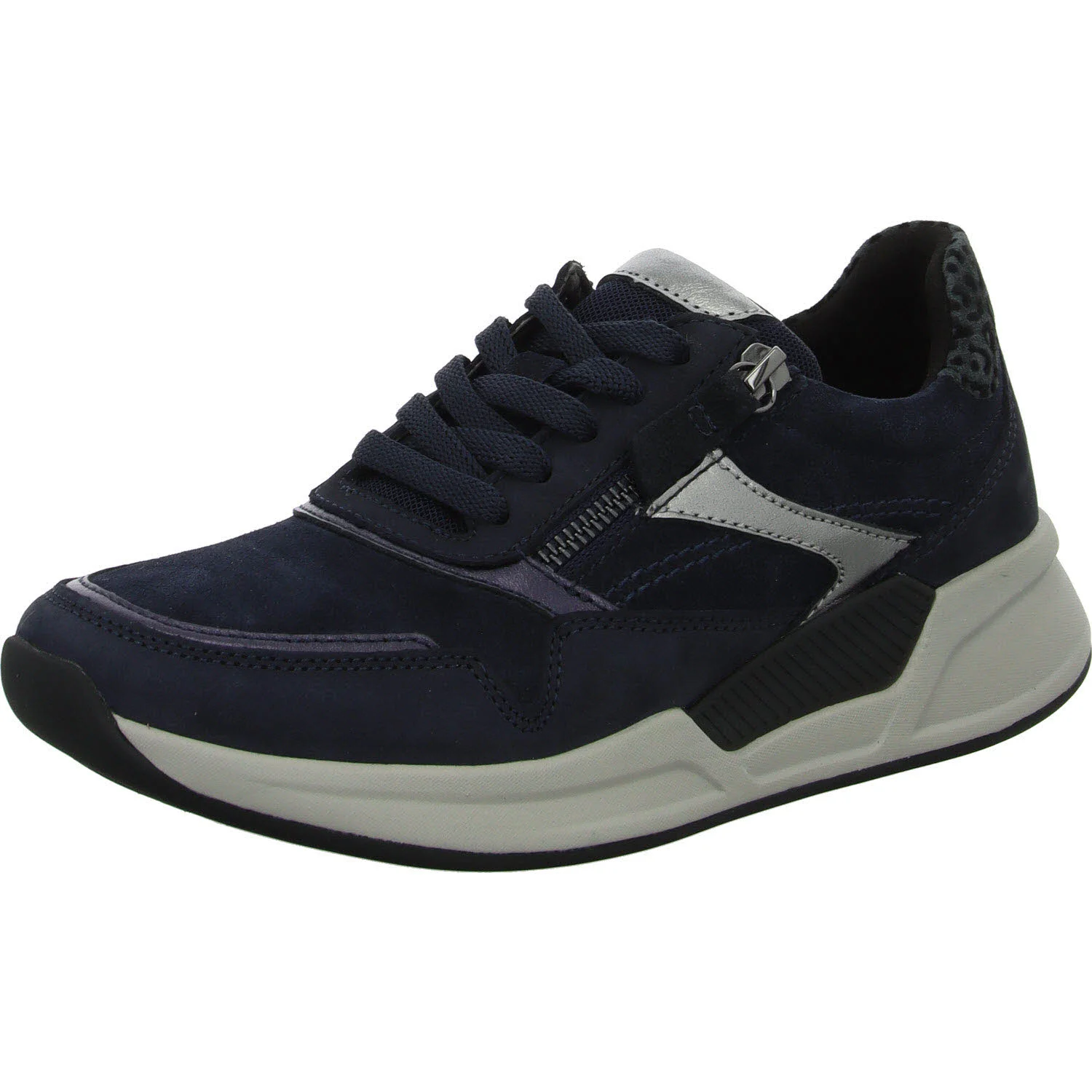 Element 2 von 8 (Bild) – Gabor Rollingsoft Damen Schnürschuhe 76.957.26 76.957 dkblau/antiksilber G (normal)