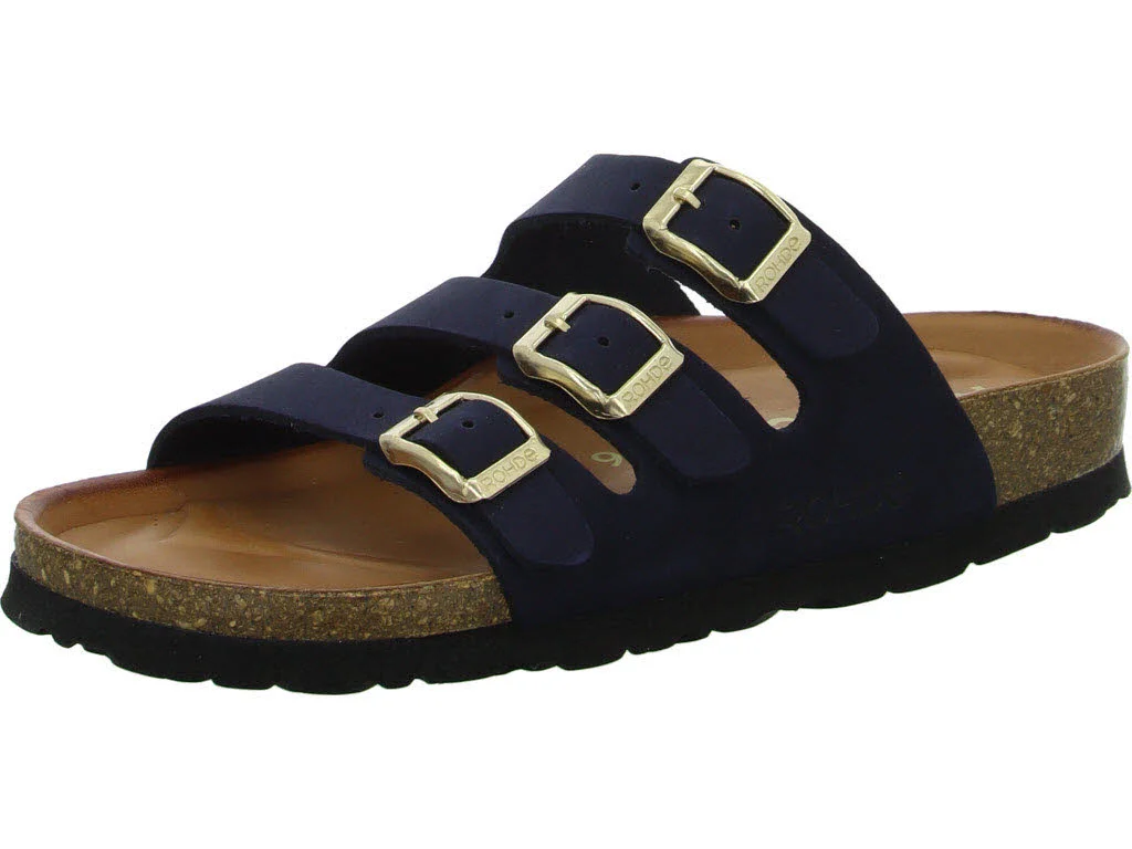 ROHDE Damen Pantoletten 5613/50 Alba blau G (normal)