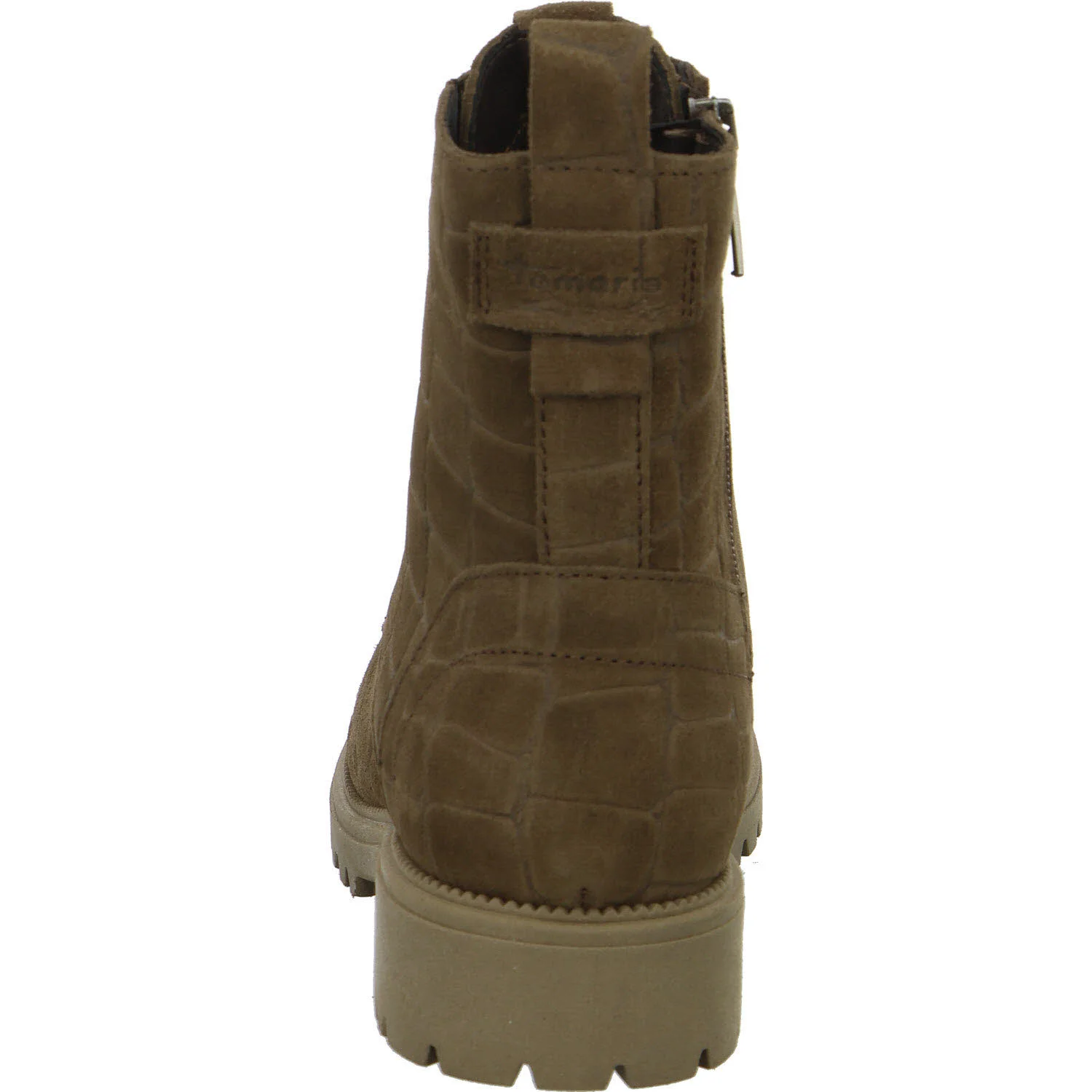 Tamaris Damen Schnürstiefel 1-25402-43-330 1-25402-43 taupe structure normal