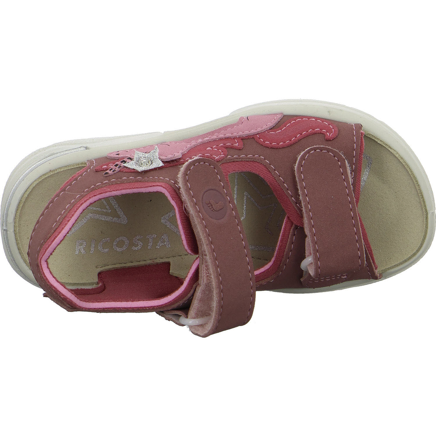 Ricosta Kinder Sandalen 50 6702400/320 Uni sucre/rosewood WMS mittel