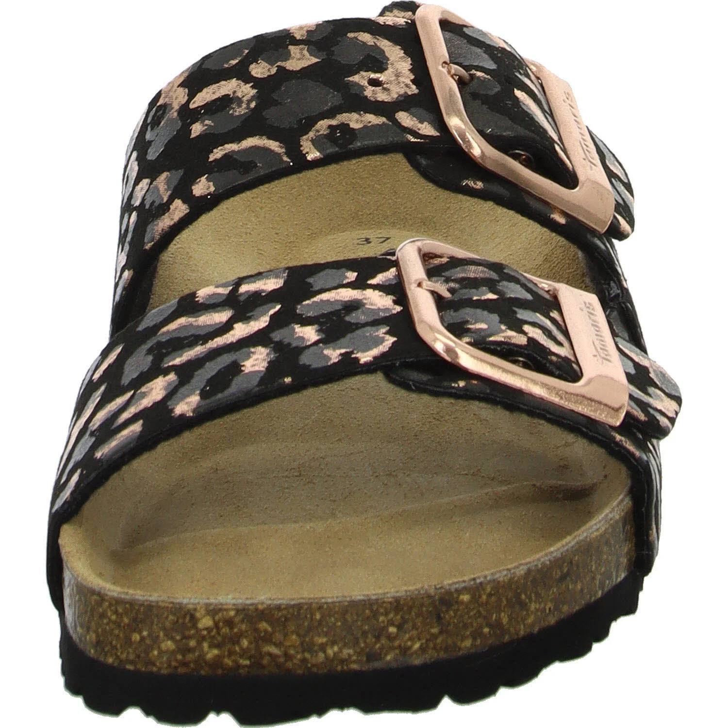 Element 3 von 8 (Bild) – Tamaris Damen Pantoletten 1-27523-46/090 1-27523-46 black/leopard normal