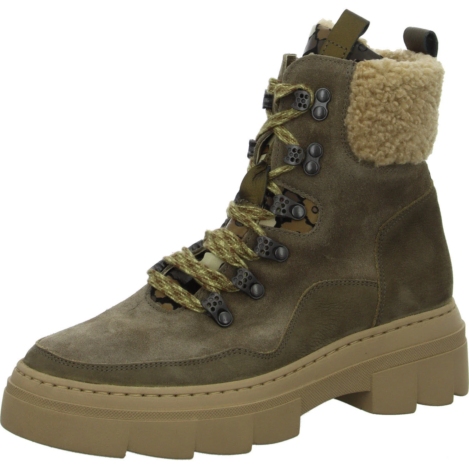 Element 2 von 8 (Bild) – Waldläufer Damen Schnürstiefel warm 977806-500/344 H-Saiga schlamm motta taupe H (weit)