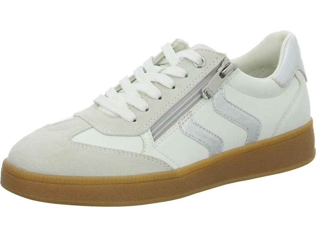 Marco Tozzi Damen Schnürschuhe 2-23739-44/191 2-23739-44 white/silver normal