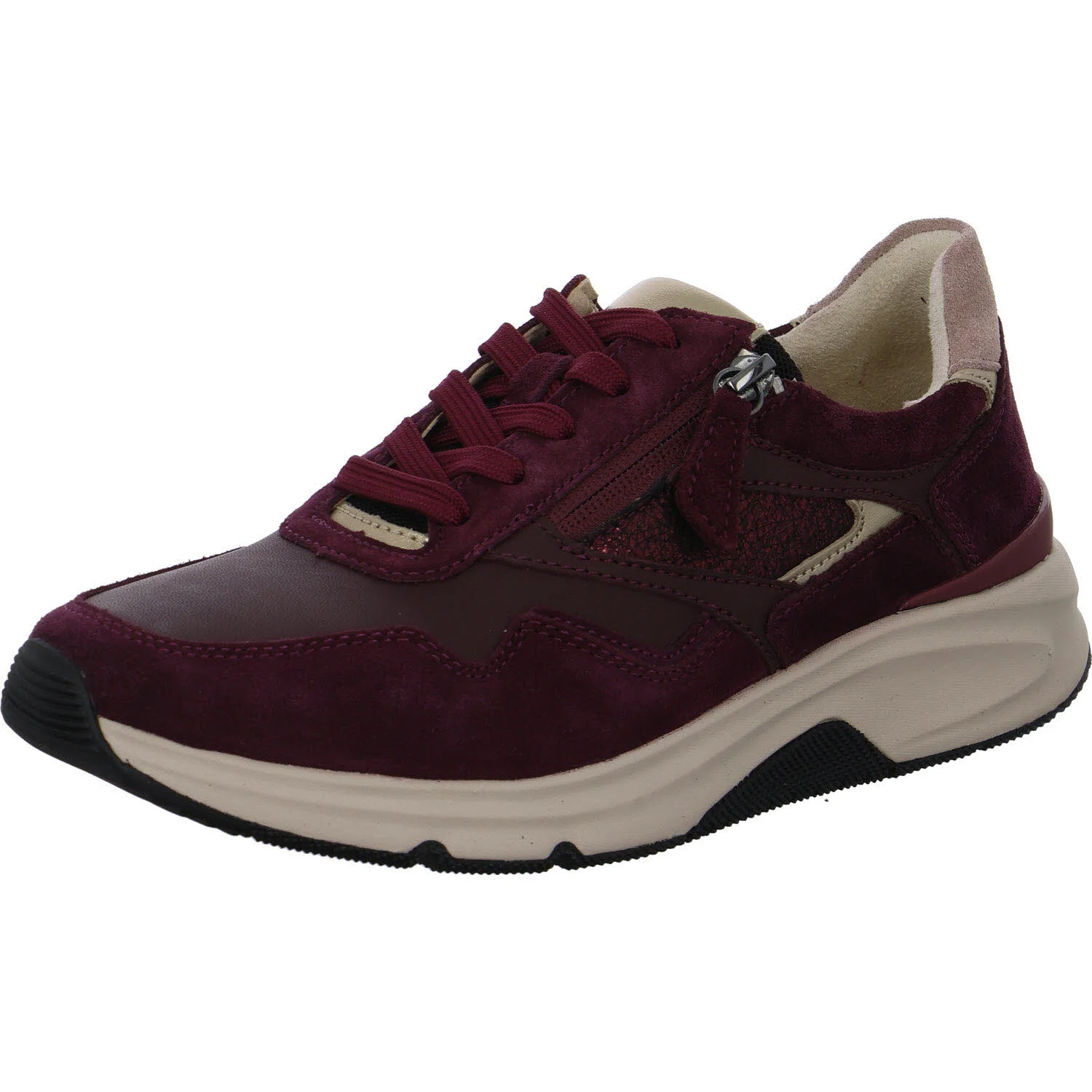Element 2 von 8 (Bild) – Gabor Rollingsoft Damen Schnürschuhe 0103.01.011 0103.01 merlot kombi G (normal)