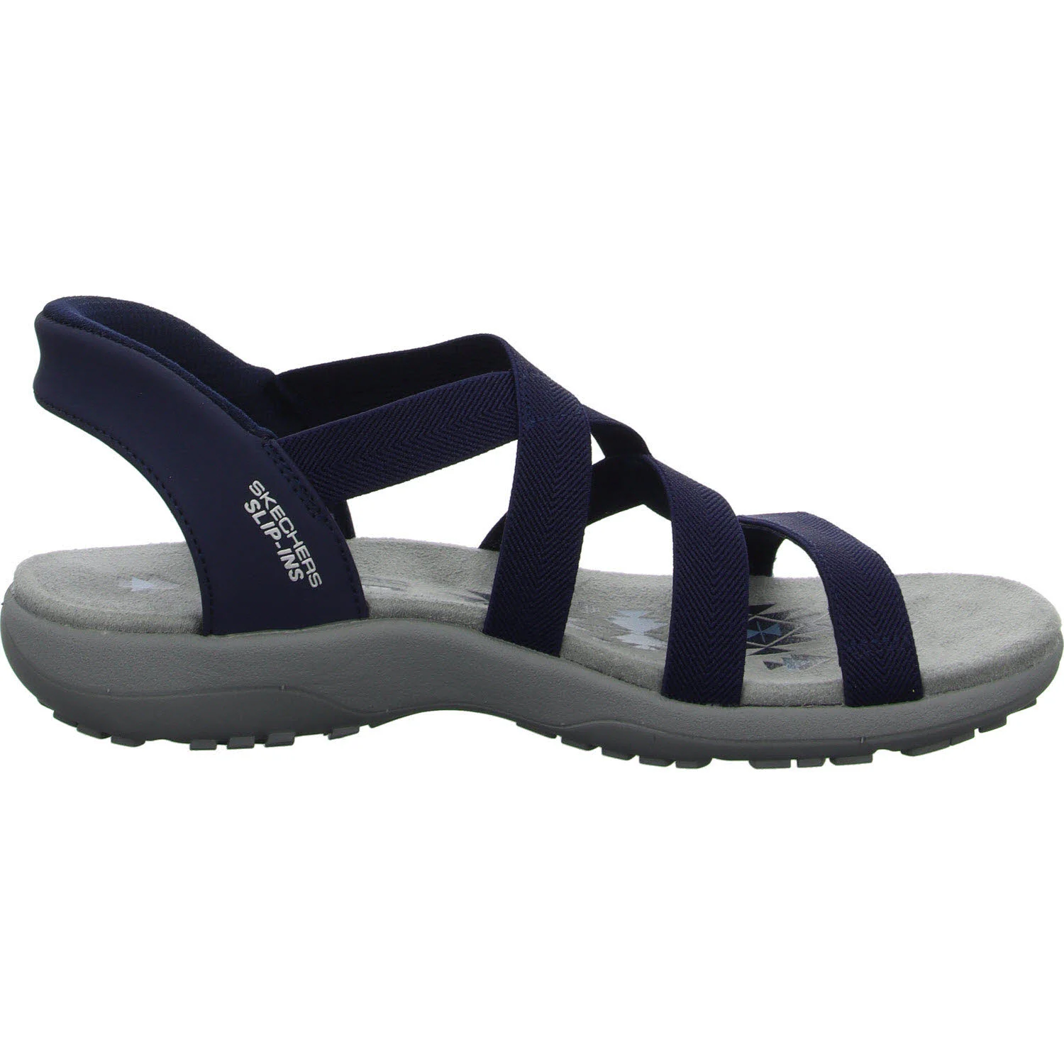 Skechers Damen Sandalen 163460 NVY Reggae Slim - Stretch Flex navy normal