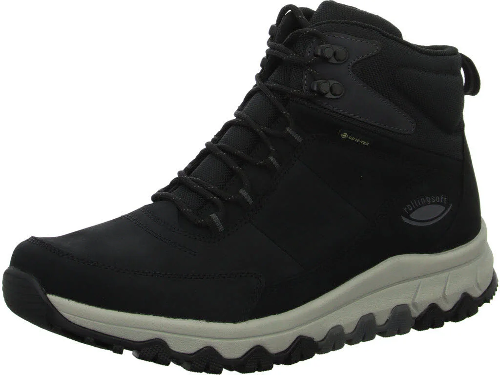 Gabor Rollingsoft Herren Schnürstiefel 8005.52.01 8005.52 black G 1/2 (normal)