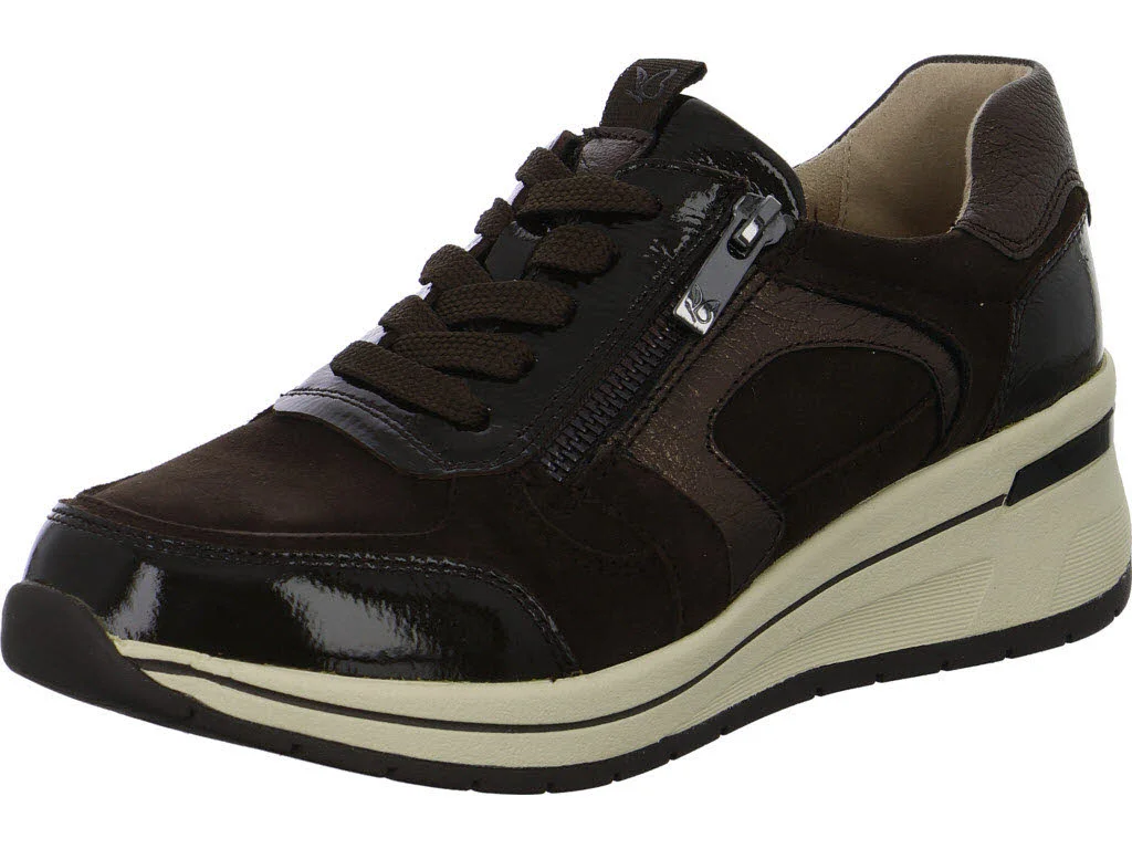 Caprice Damen Schnürschuhe 9-23300-44-329 9-23300-44 dk brown comb H (weit)