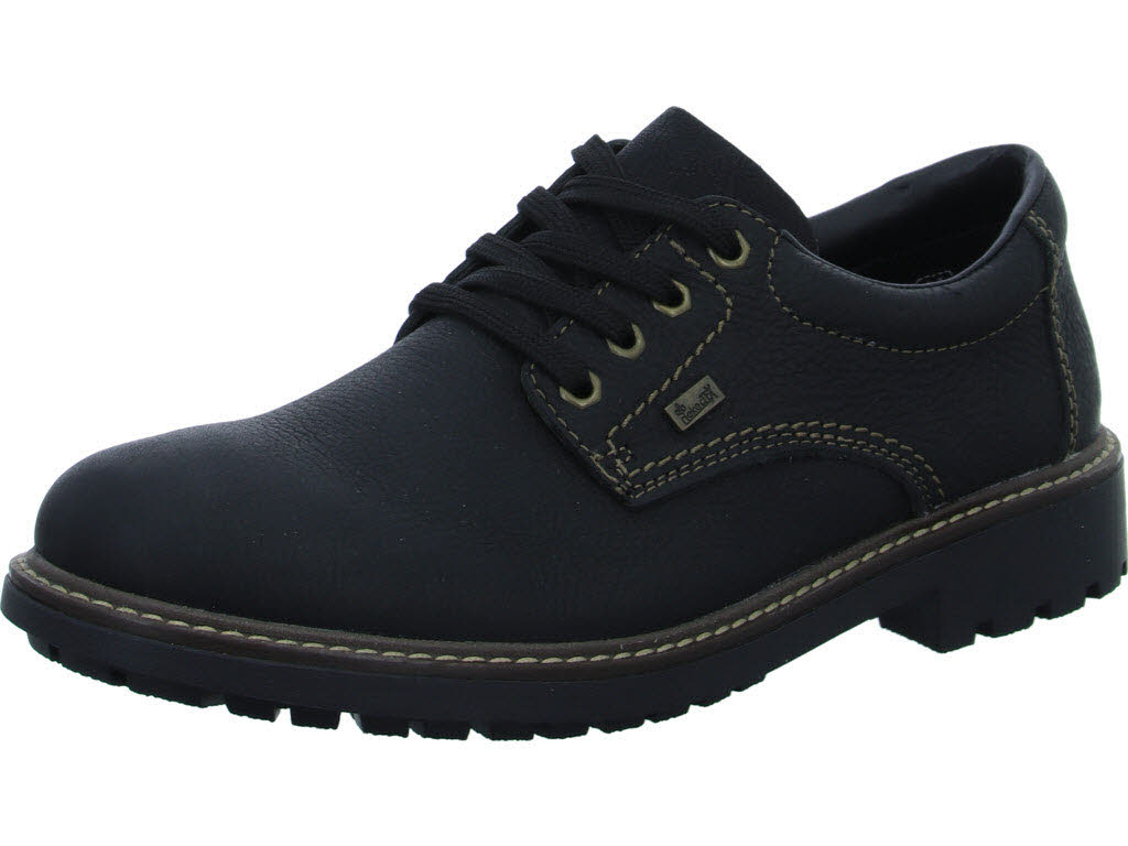 Rieker Herren Schnürschuhe B4610-00 B4610 schwarz/schwarz G 1/2 (weit)