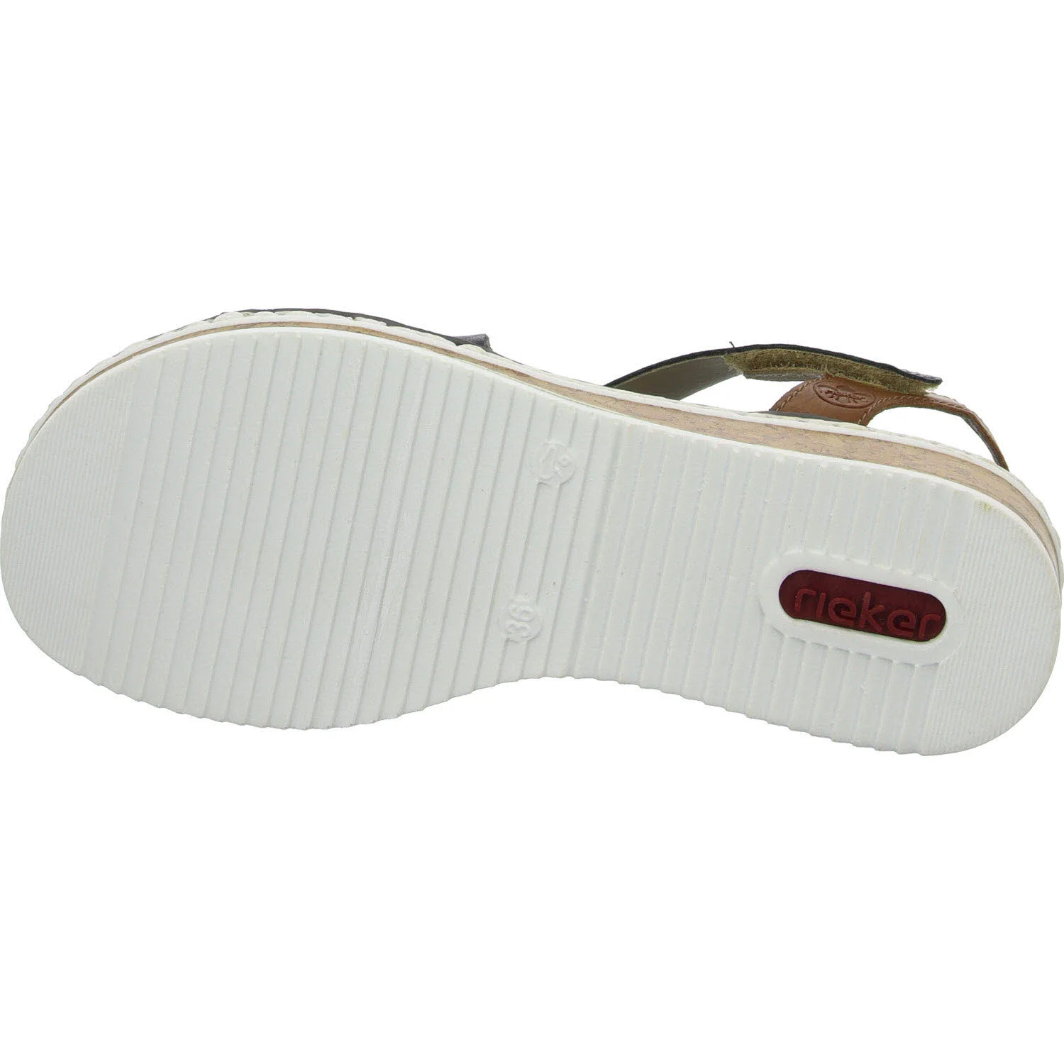 Element 5 von 8 (Bild) – Rieker Damen Sandalen V3663-91 V3663 pazifik/nude/cayenne F (normal)