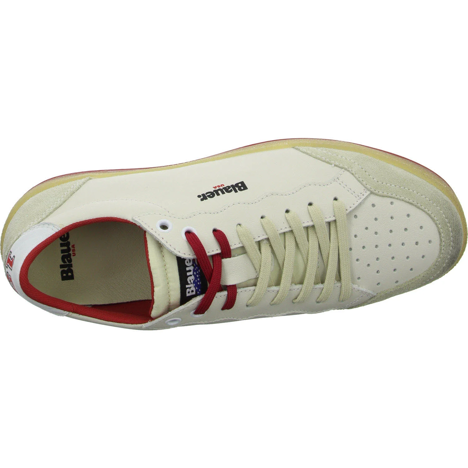 Blauer Herren Schnürschuhe S5MURRAY01/RAC MURRAY white/red normal