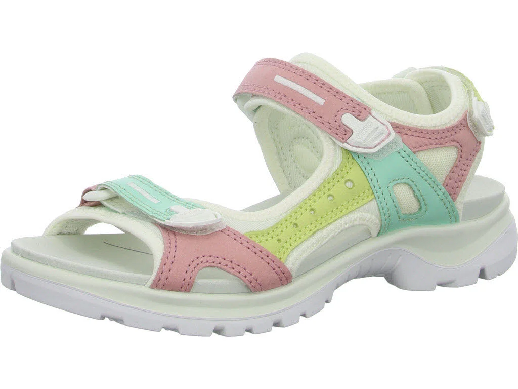 Ecco Damen Sandalen 069563/61156 Offroad old rose/emerald/sunny lime normal