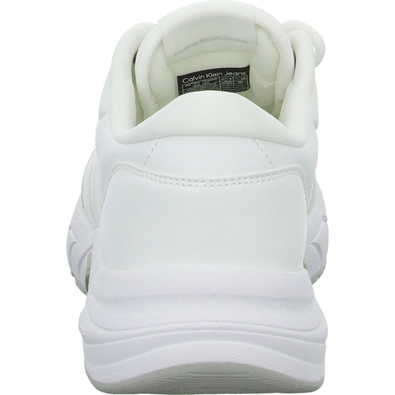 Calvin Klein Damen Schnürschuhe YW0YW01743YAF RETRO TENNIS MG MIX brigth white normal