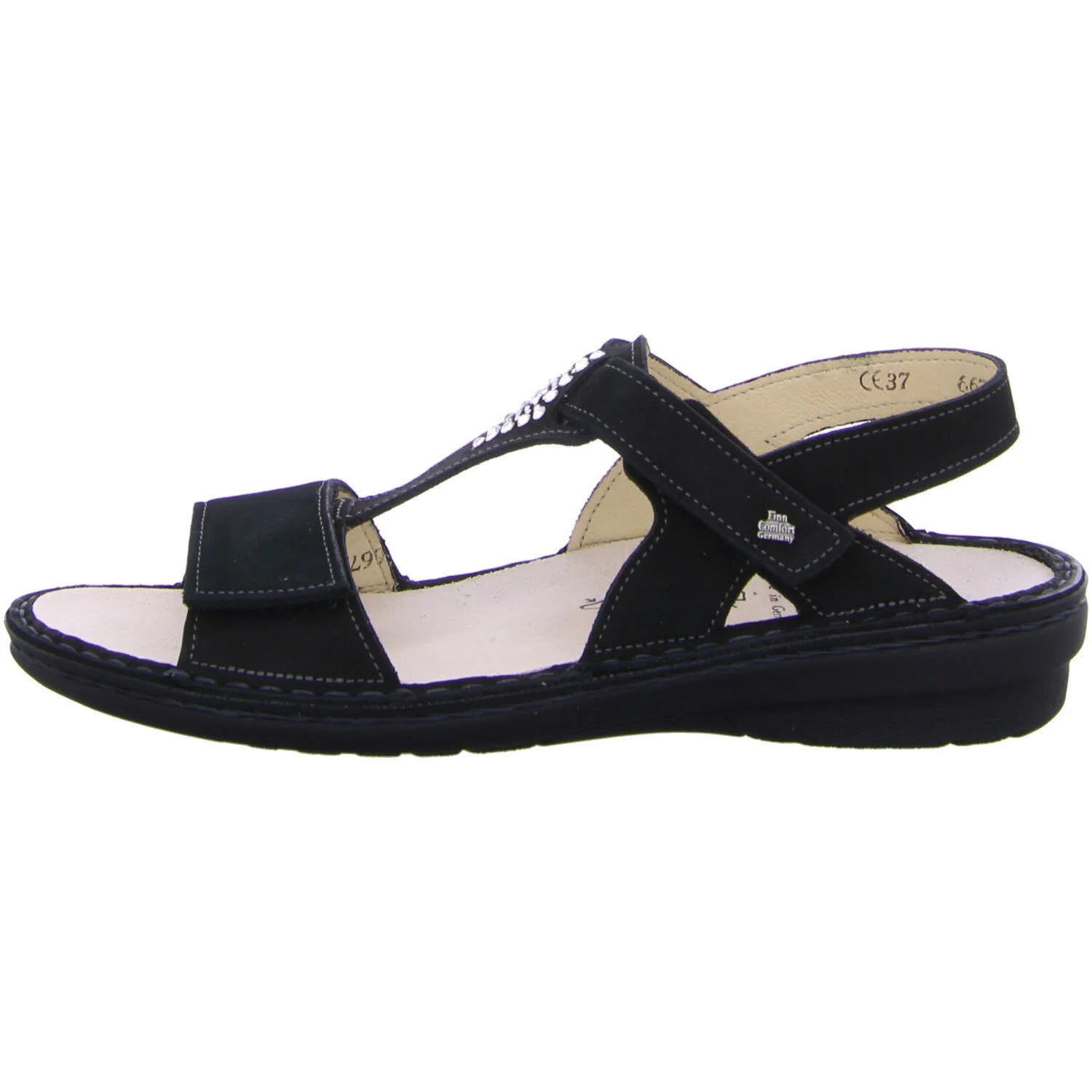 Element 6 von 7 (Bild) – Finn Comfort Damen Sandalen 02807-007099 Calvia schwarz weit