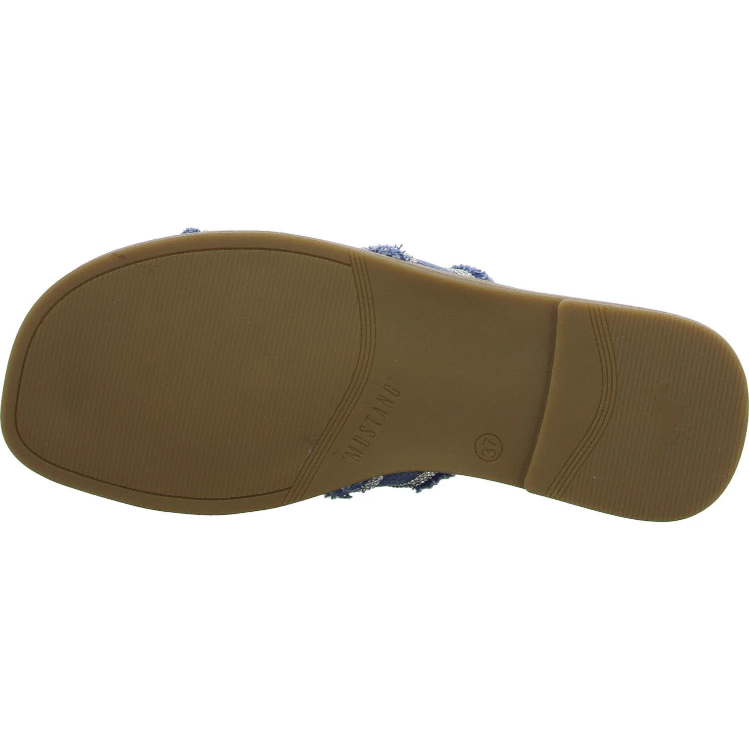 Mustang Damen Pantoletten 1519704-841 1519704 jeansblau normal
