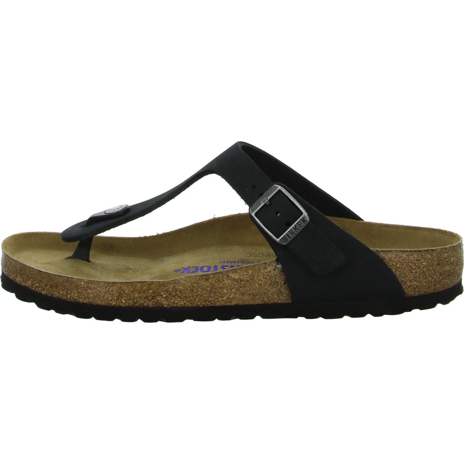 Element 6 von 8 (Bild) – BIRKENSTOCK Pantoletten 1019023 Gizeh Soft Footbed schwarz normal
