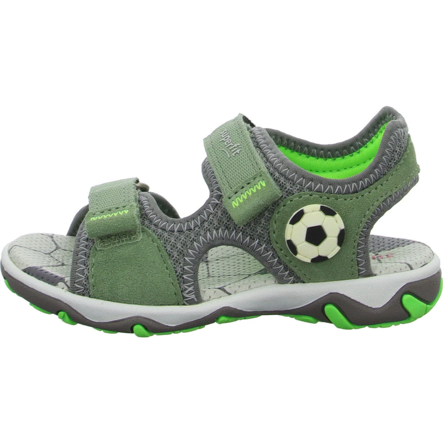Element 6 von 8 (Bild) – Superfit Kinder Sandalen 1-009466-7500 Mike 3.0 hellgrün/hellgrau WMS mittel