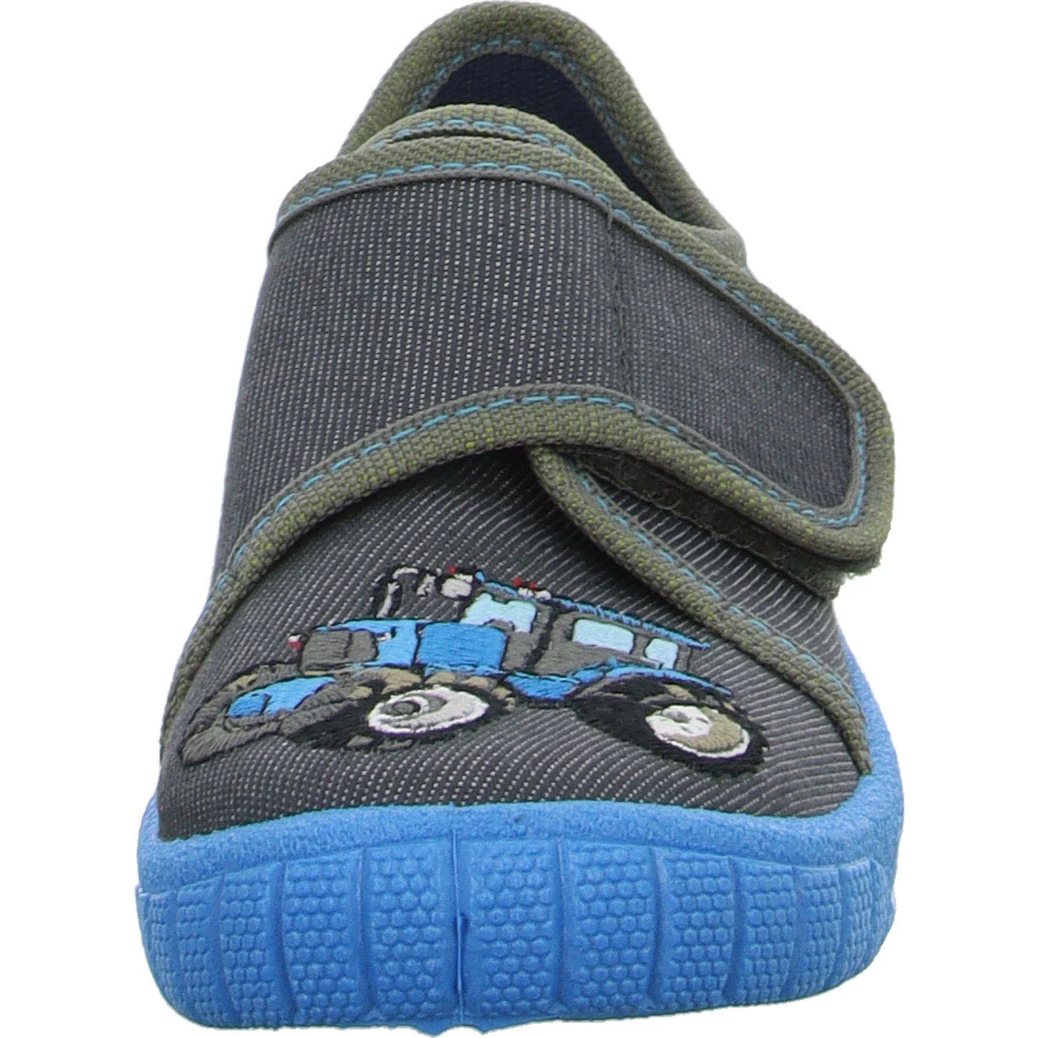 Superfit Kinder Hausschuhe 1-800278-2060 Bill grau/hellblau WMS mittel