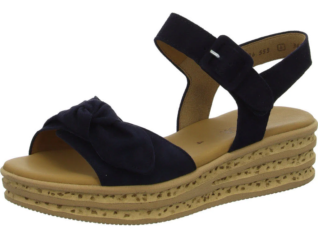 Gabor Damen Sandalen 84.553.16 84.553 dark blue F (schmal/normal)