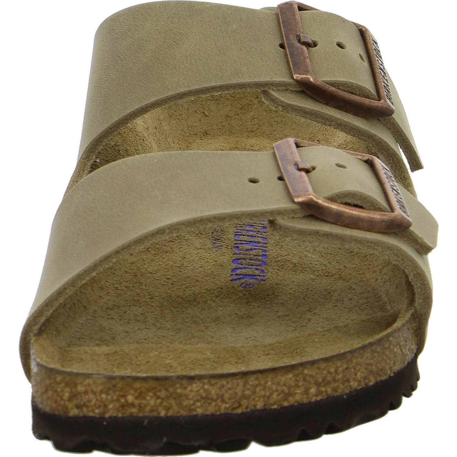 BIRKENSTOCK Pantoletten 552813 Arizona Soft Footbed tabacco brown schmal