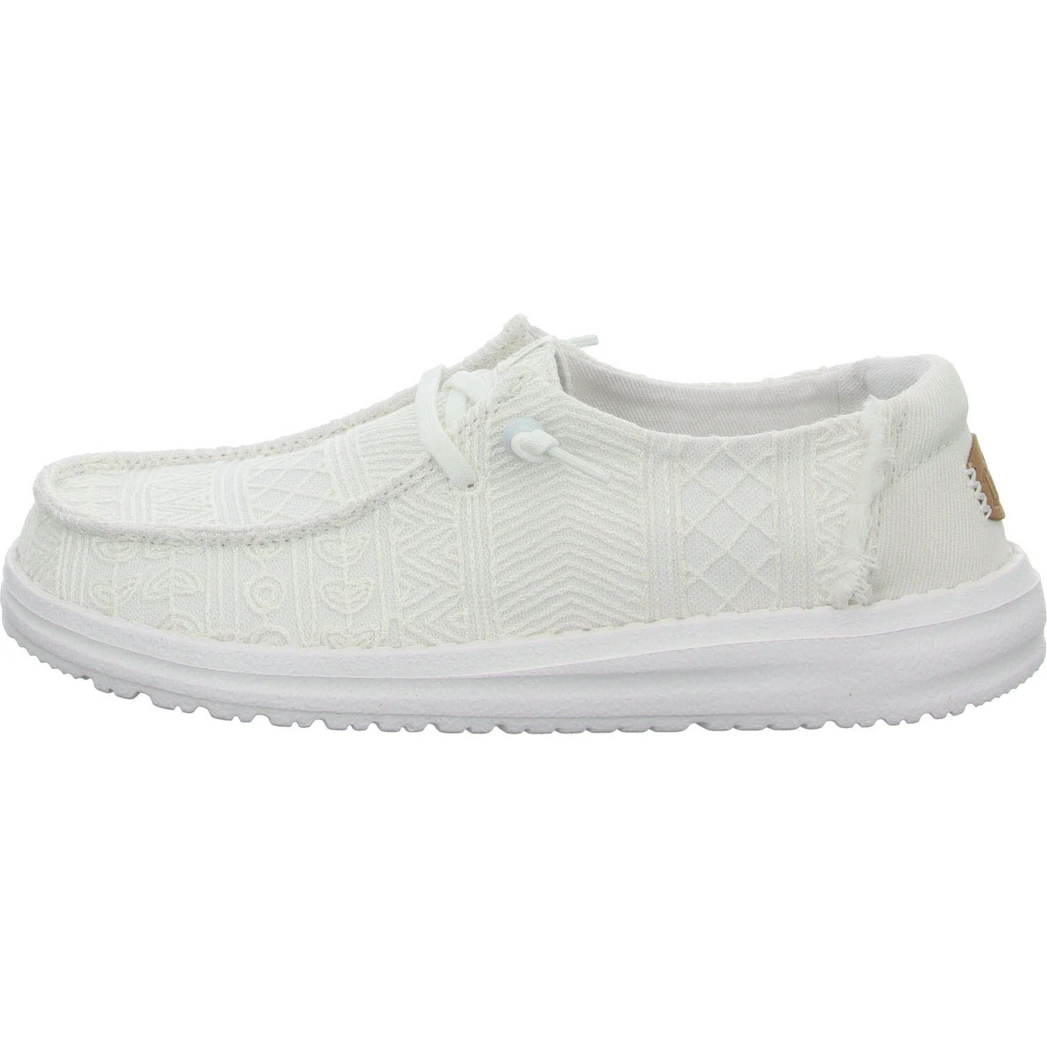 heydude Damen Slipper HD43112-100 Wendy Crochet Lace white weit