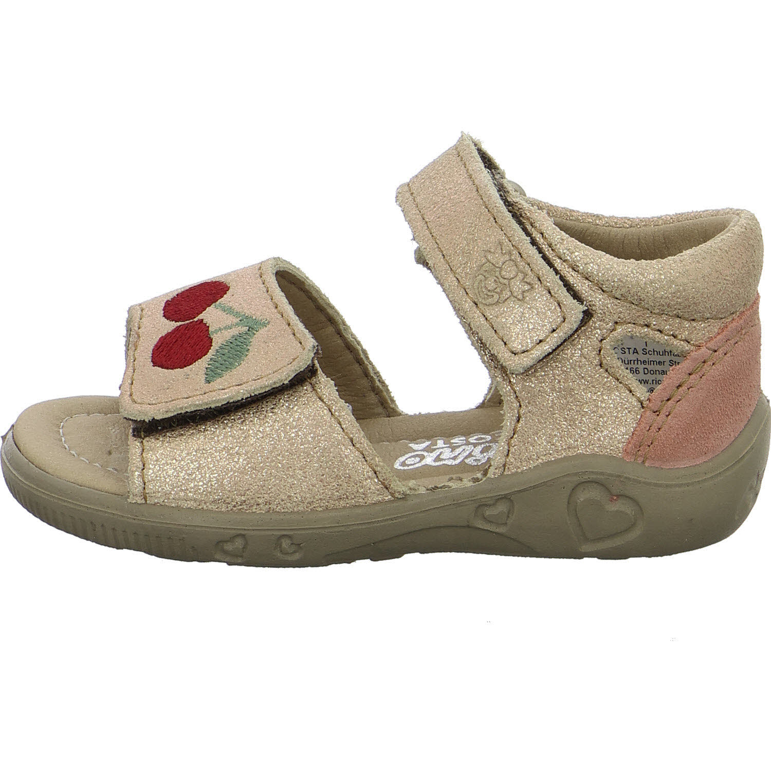 Ricosta Kinder Sandalen 50 2202002/620 Mimi bronce (Kirsche) WMS mittel