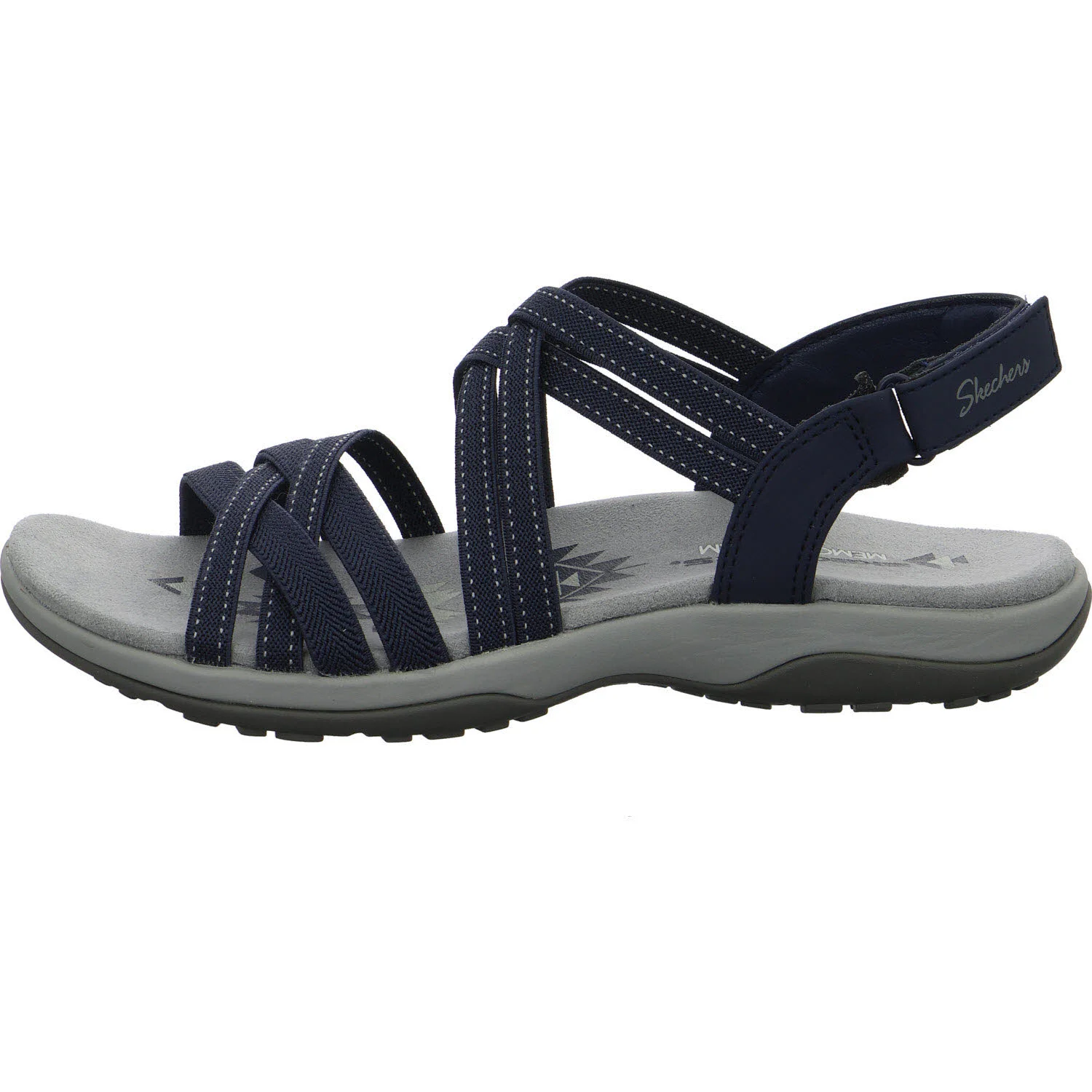Skechers Damen Sandalen 163571 NVY Reggae Slim - Summer Getaway navy normal