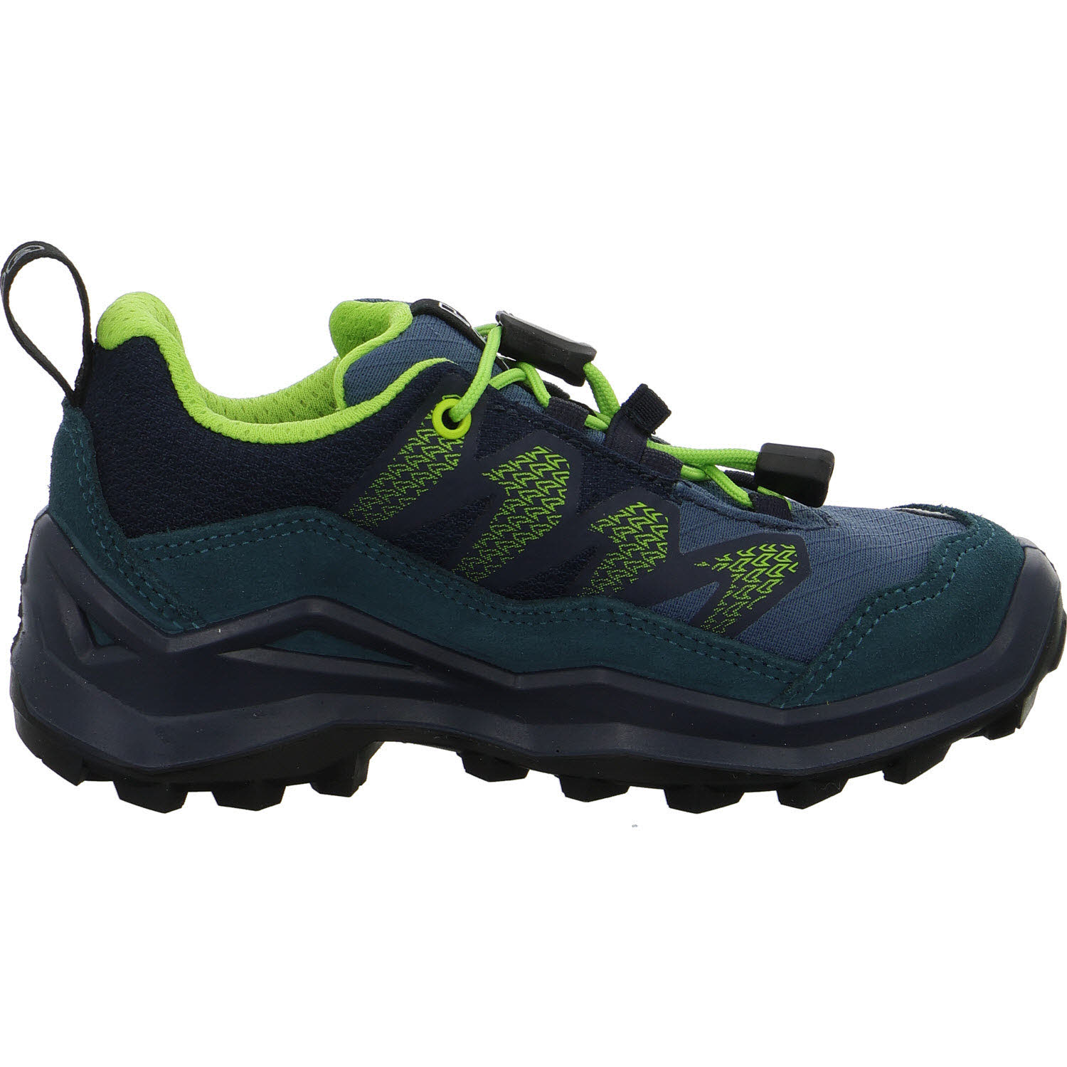 Lowa Kinderschuh zum Schlupfen 641627/7402 MADDOX PRO GTX LO JR petrol/lime normal