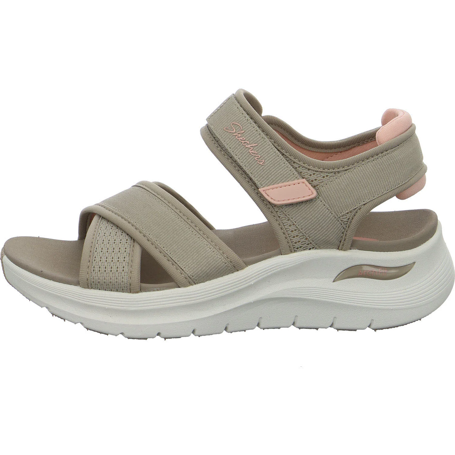 Skechers Damen Sandalen 164078 TPCL Arch Fit 2.0 Sandal - Feelin` Bright taupe/vcoral normal