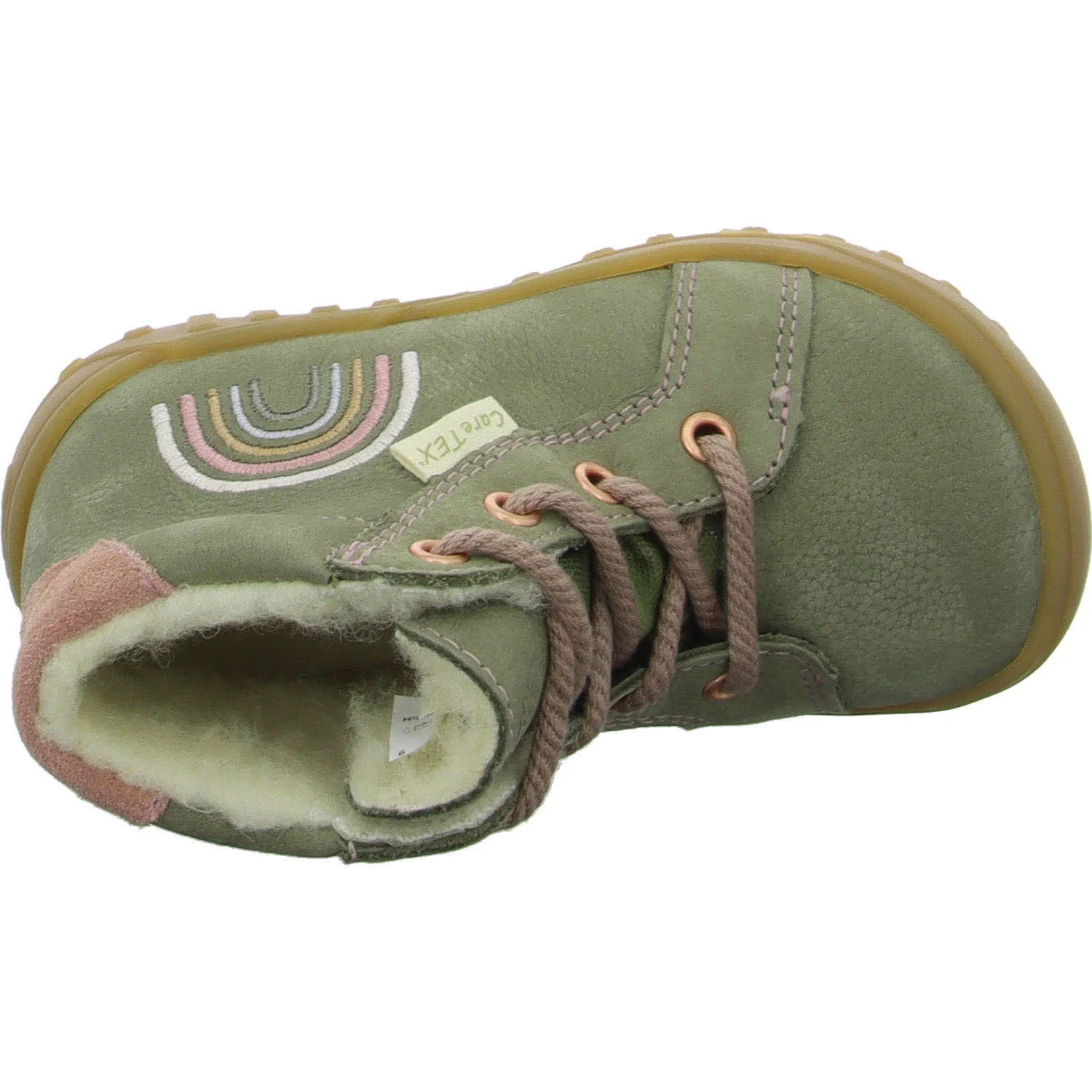 Ricosta Kinder Schnürstiefel 50 3301003/530 Dusty eukalyptus WMS weit