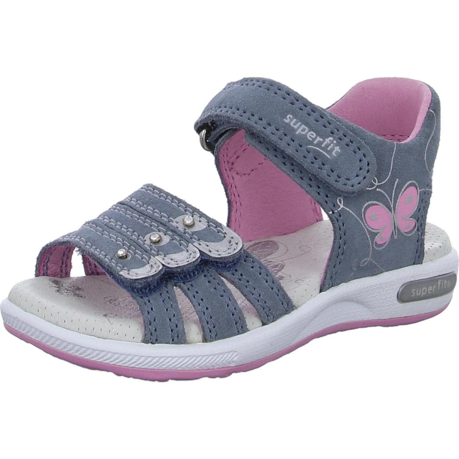 Element 2 von 8 (Bild) – Superfit Kinder Sandalen 1-006137-8020 Emily blau/rosa WMS mittel