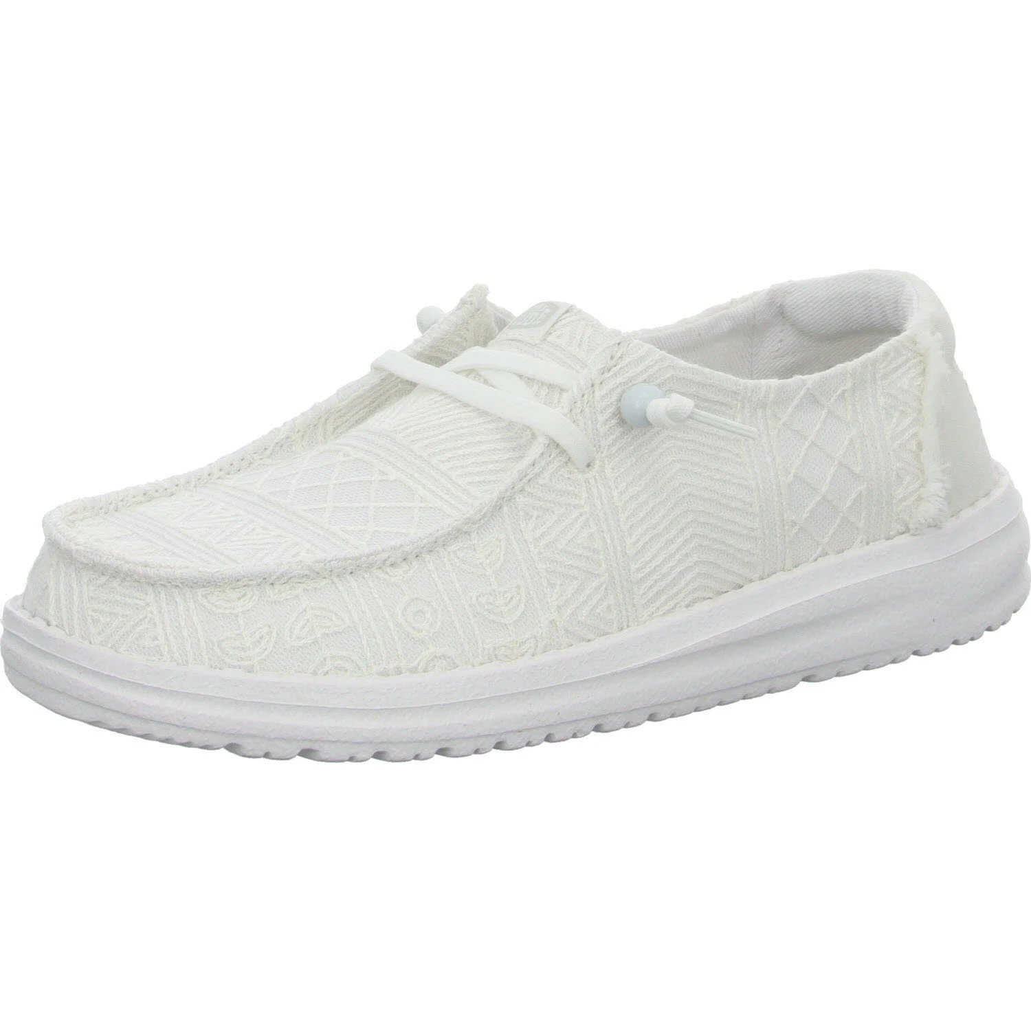 heydude Damen Slipper HD43112-100 Wendy Crochet Lace white weit