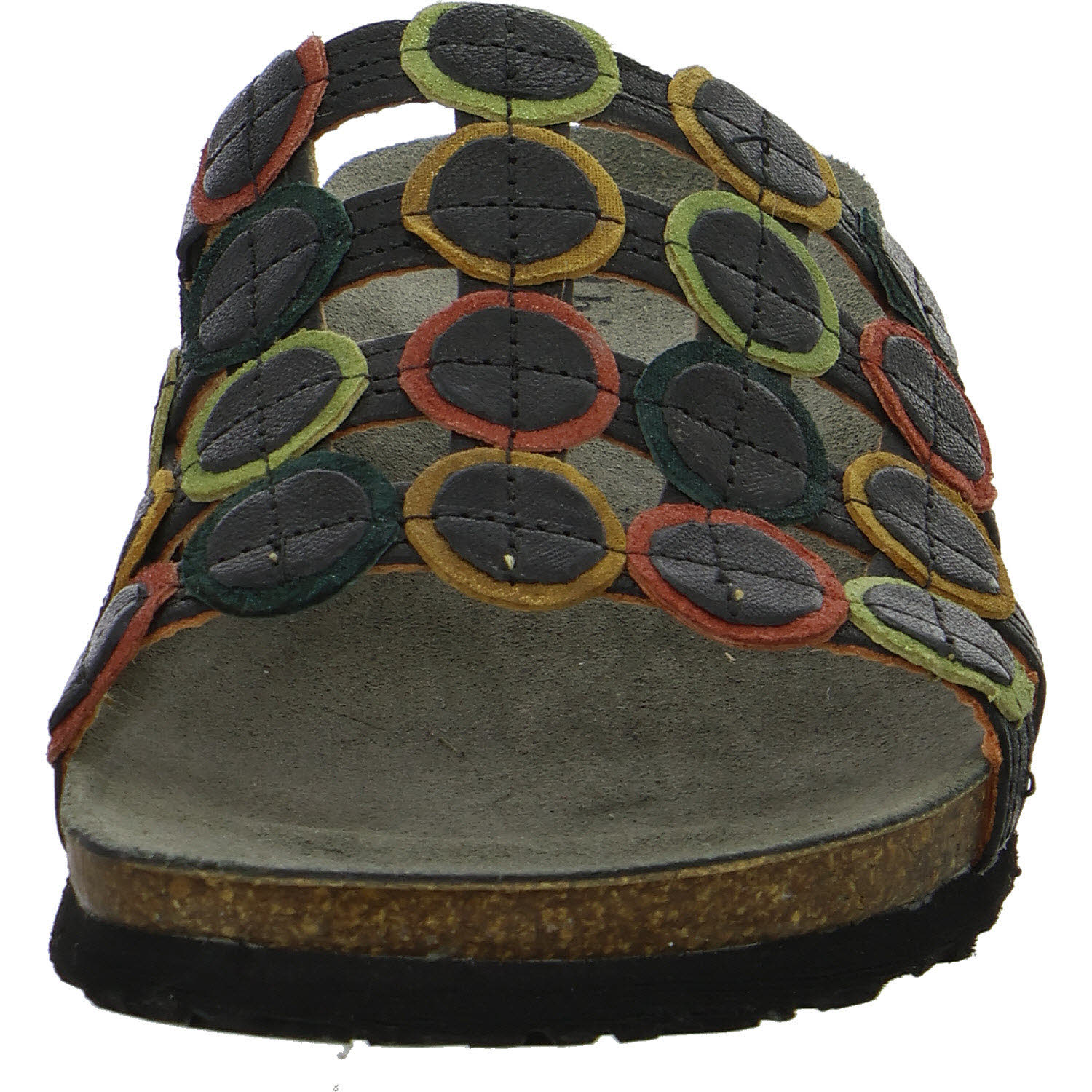 Think Damen Pantoletten 3-000247-0030 Julia schwarz/kombi F 1/2 (normal)