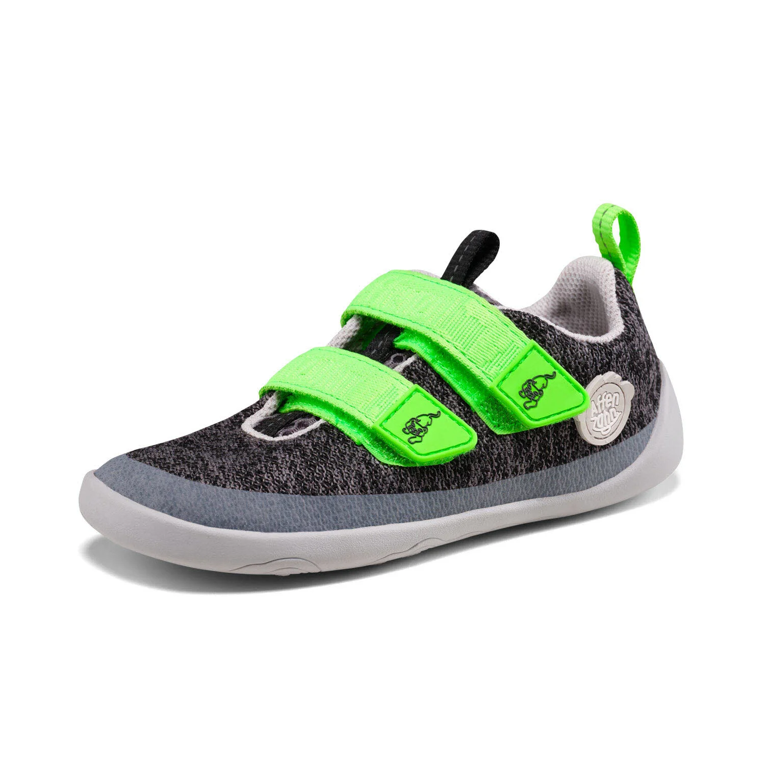 Element 2 von 9 (Bild) – Affenzahn Kinderschuh zum Schlupfen 00397-80028 Knit Happy Panther grau normal