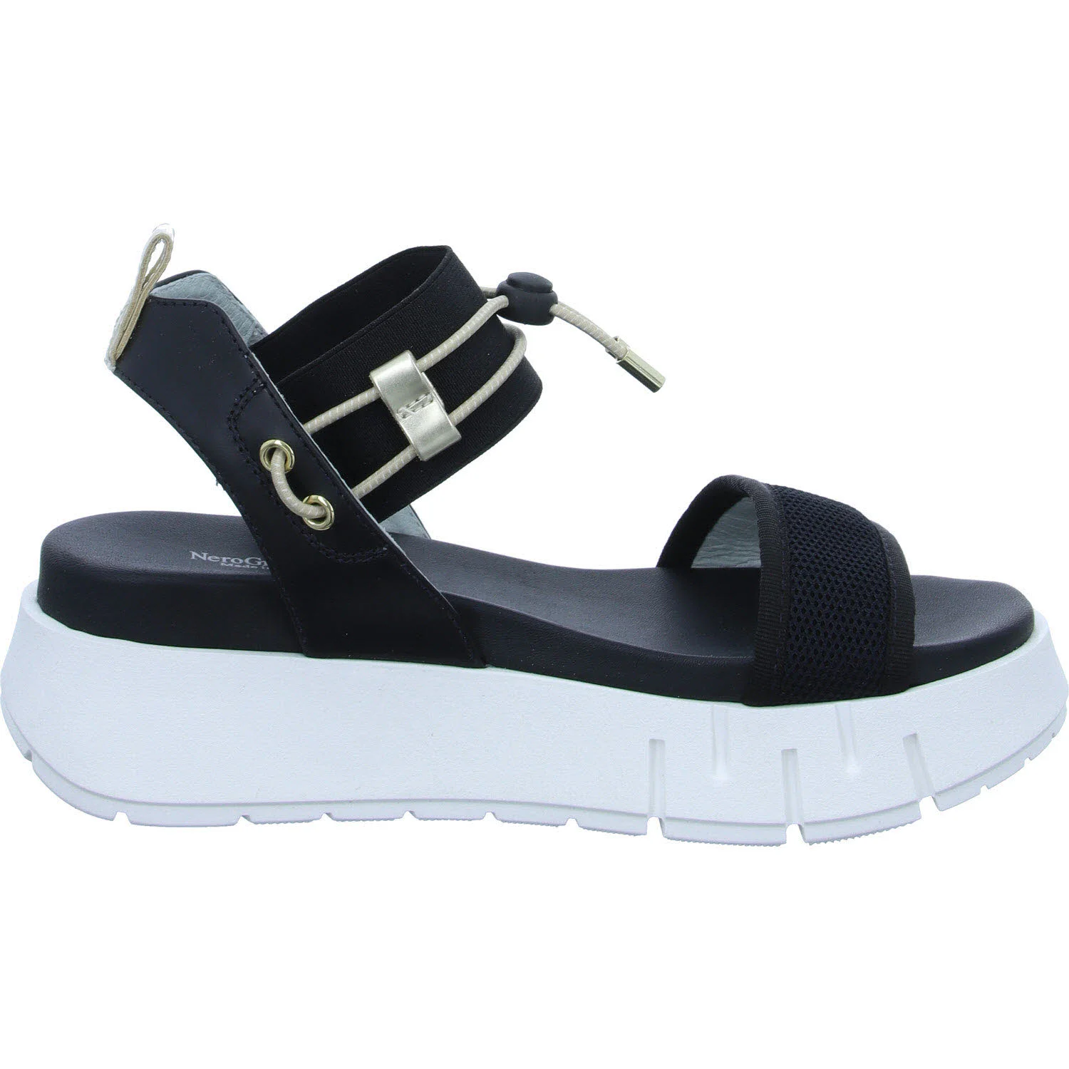 NeroGiardini Damen Sandalen E410700D 100 E410700D nero normal