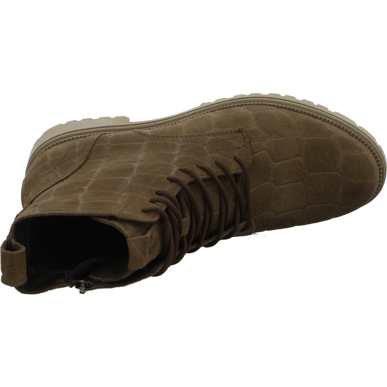 Tamaris Damen Schnürstiefel 1-25402-43-330 1-25402-43 taupe structure normal