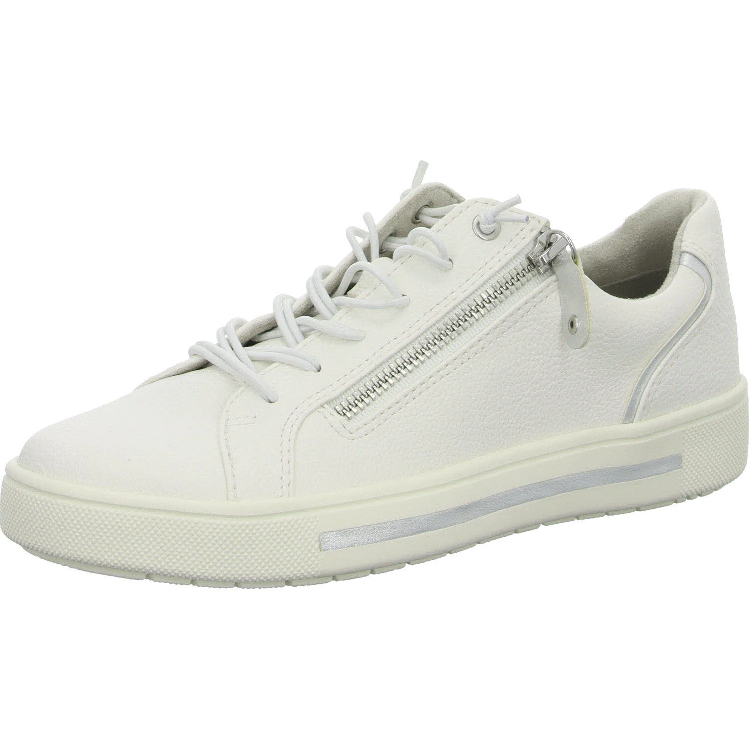 Element 2 von 8 (Bild) – Jana Damen Slipper 8-23660-42/191 8-23660-42 white/silver H (weit)