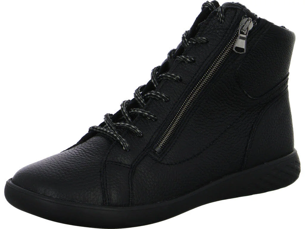 Waldläufer Damen Schnürstiefel warm 947803-169/001 H-Cloé schwarz H (weit)