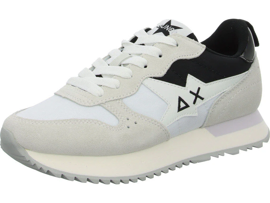 SUN68 Damen Schnürschuhe Z35211 01 STARGIRL MULTICOLOR white normal