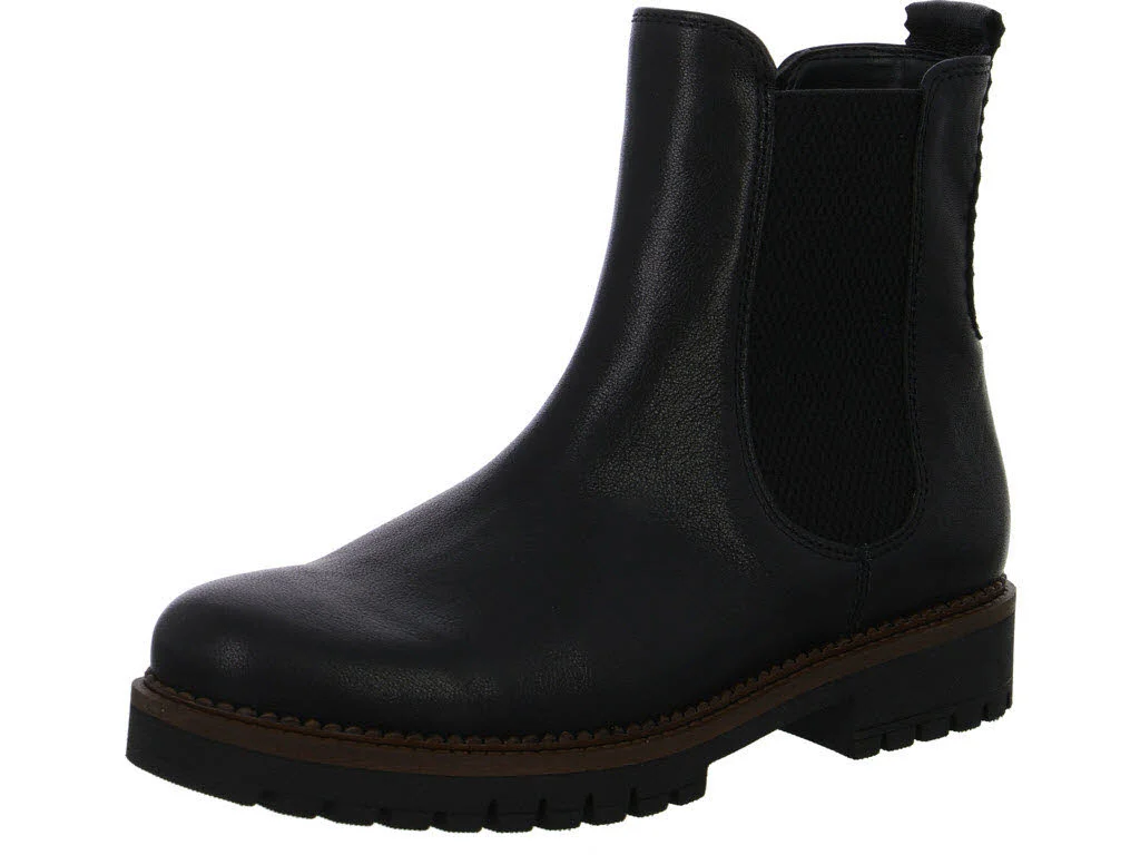 Gabor Damen Stiefeletten 8024.02.002 8024.02 black (fr.brown) H (weit)