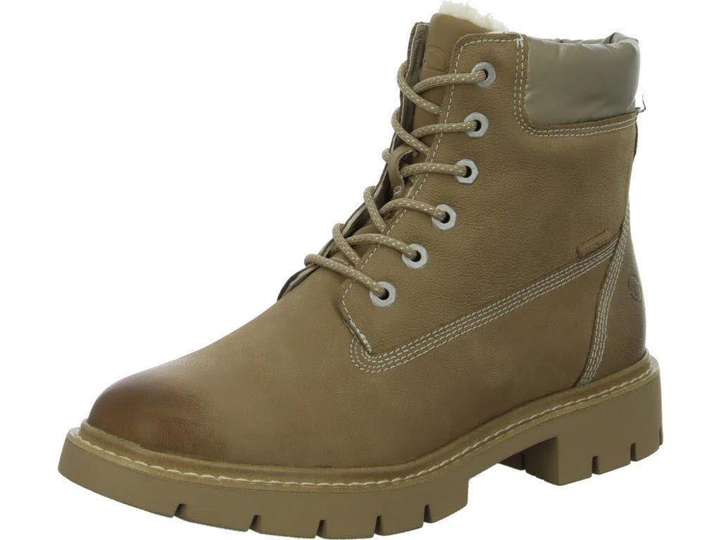 Tamaris Comfort Damen Schnürstiefel warm 8-86403-43-313 8-86403-43 camel weit