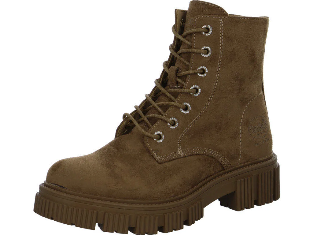 Dockers by Gerli Damen Schnürstiefel 51DA913770530 51DA913770 beige normal